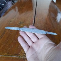 Стар джобен нож,ножче,ножка #24, снимка 4 - Антикварни и старинни предмети - 38562240