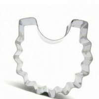 Бебешки лигавник метална форма резец украса бисквитки фондан, снимка 2 - Форми - 22161544