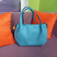 Дамски нова синя чанта с етикет , снимка 4 - Чанти - 40716692