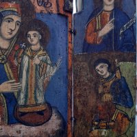 Стара Българска  Домашна Икона Триптих, снимка 5 - Икони - 35681319