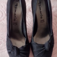 Велурени обувки Tamaris № 38, снимка 8 - Дамски обувки на ток - 40794312