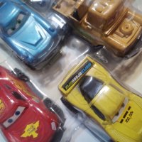  6 големи  Макуин Маккуин колите McQueen cars пластмасови колички играчки за игра и торта, снимка 3 - Фигурки - 37508700