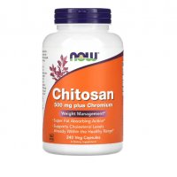 Хитозан за отслабване NOW Foods, Chitosan, 500 mg, 240 Veg Capsules, снимка 1 - Хранителни добавки - 38085504