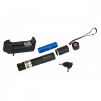 Зелен лазер писалка 200mW с дискотечна приставка, акумулаторна батерия и кутия, снимка 4 - Друга електроника - 30679956
