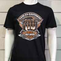 Нова мъжка тениска с дигитален печат HARLEY DAVIDSON, мотори в черен цвят, снимка 7 - Тениски - 38996321