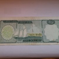 CAYMAN ISLANDS 5 DOLLARS 1974, снимка 2 - Нумизматика и бонистика - 35174257