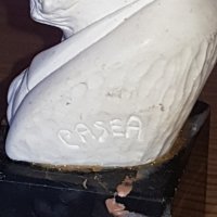 Старинен бюст върху мрамор, снимка 5 - Антикварни и старинни предмети - 42468734