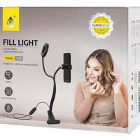 LED ринг лампа 10W със стойка за телефон 9см, 3 режима на цветна температура, снимка 1 - Селфи стикове, аксесоари - 36550597