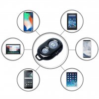 Универсално Bluetooth Дистанционно за Снимки и Видео (Смартфон, Ринг Лампа) , снимка 2 - Селфи стикове, аксесоари - 32057352