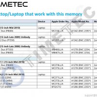 Нова 8GB (2x 4GB) DDR3 PC3-8500 1067 MHz 1066 MHz MacBook РАМ Памет SO-DIMM за ЛАПТОПИ 8500S, снимка 5 - Части за лаптопи - 31822396