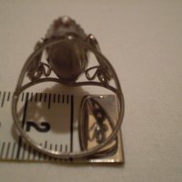 Стар РУСКИ филигранен пръстен със конячен  кехлибар , снимка 3 - Антикварни и старинни предмети - 35218427