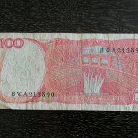 Банкнота - Индонезия - 100 рупии | 1984г., снимка 2 - Нумизматика и бонистика - 29107044