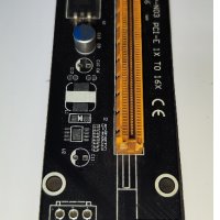 PCI-E Riser Card 1X to 16X Powered USB 3.0 PCE164P-N03 Ver 0 USB Riser06 Разширител за копачка miner, снимка 1 - Кабели и адаптери - 44185057