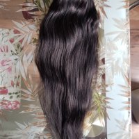 Индийска коса 200гр. 51см. 100% естествена коса! 1В, снимка 4 - Аксесоари за коса - 34170969