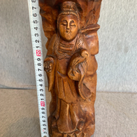 дървена фигура статуетка , снимка 6 - Статуетки - 44699208