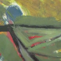 Стара Картина Беширов акрилни бои, подписана, снимка 4 - Картини - 31822201