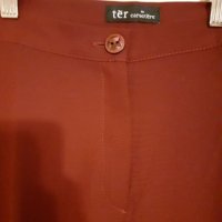 Елегантен червен панталон - бордо, снимка 3 - Панталони - 32030364