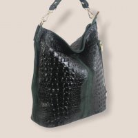 Ефектна дамска чанта от естествена кожа Италия, снимка 11 - Чанти - 31620012
