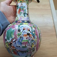 Китайска ваза Китайски порцелан , снимка 5 - Антикварни и старинни предмети - 38411403