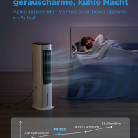 Вентилатор Охладител Пречиствател и овлажнител Midea Silent Air Cooler Pro 4in1  355m³/h 55W , снимка 3 - Вентилатори - 44725227