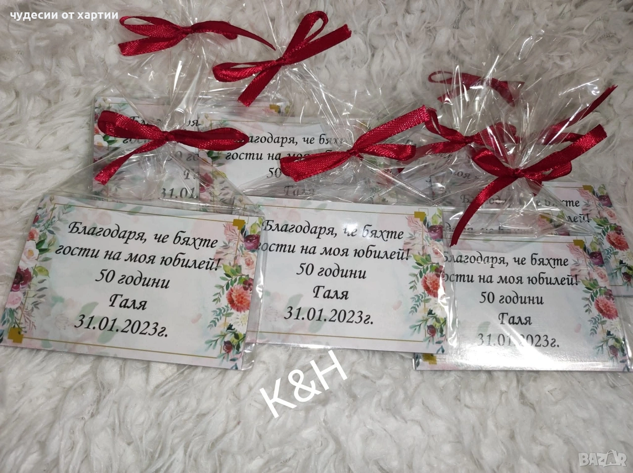 Магнити със снимка подаръци за гости Погача Рожден ден, снимка 1