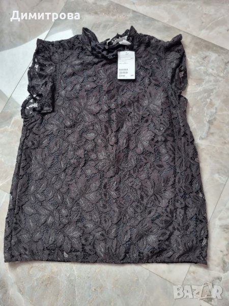 Дамски дантелен топ H&M, снимка 1
