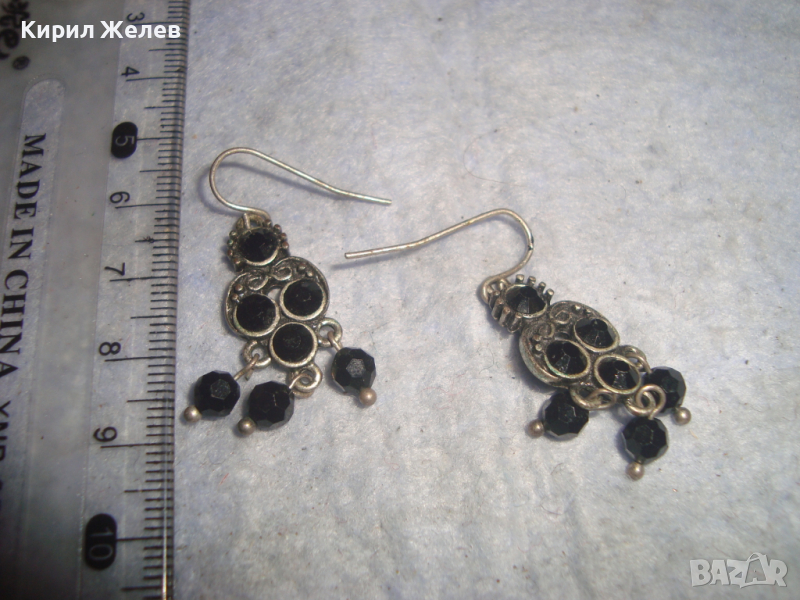 ПОСРЕБРЕНИ РЕТРО - АРТ СТИЛ ВЕЧЕРНИ НЕЖНИ ОБЕЦИ 56921, снимка 1