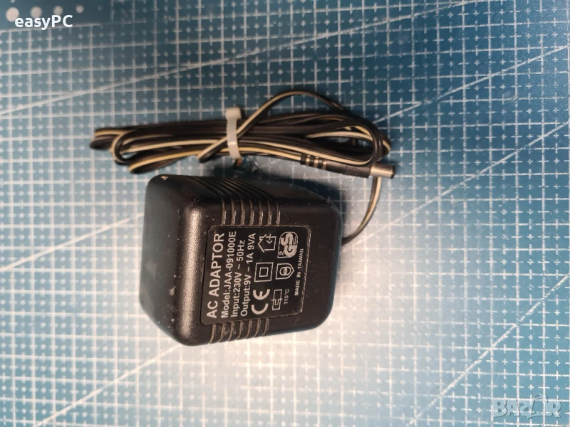 Оригинален захранващ адаптер AC-AC JAA-091000E 9V~1A , снимка 1