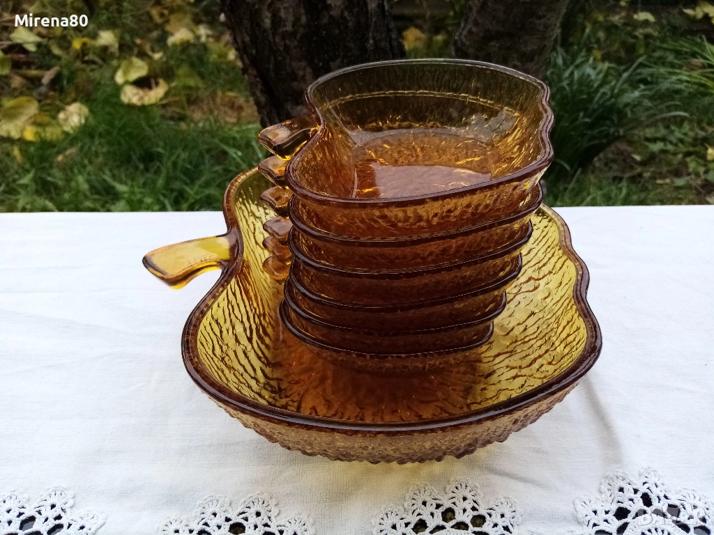 Италиански винтидж сервиз - ябълки, снимка 1