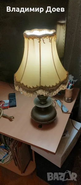 Антична бакърена лампа, снимка 1