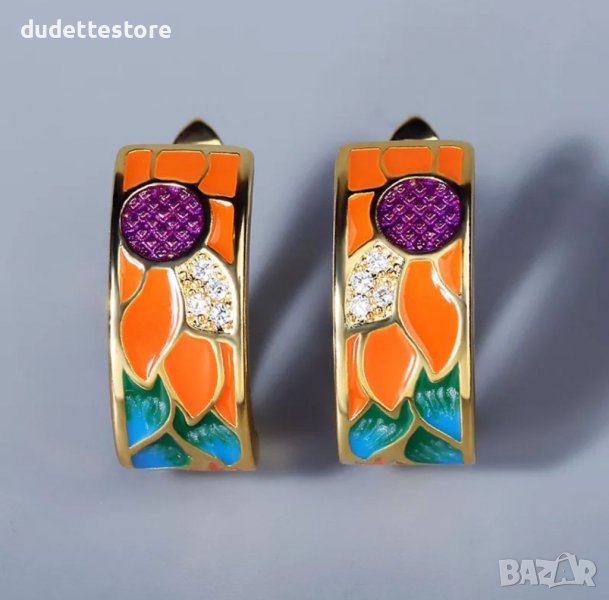 Много красив комплект обици и пръстен , снимка 1