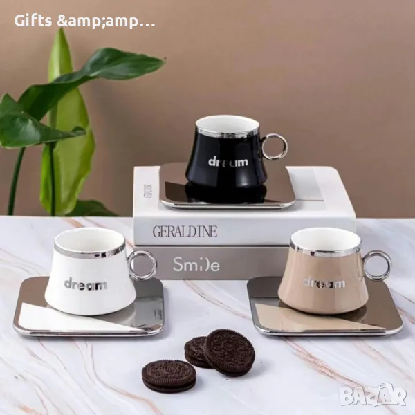 Прекрасни порцеланови чаши - за дълго или двойно кафе, снимка 1