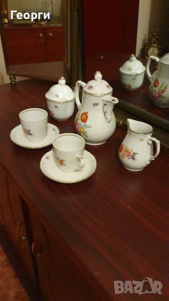 Сервиз за кафе- фин костен порцелан Schumann , снимка 1