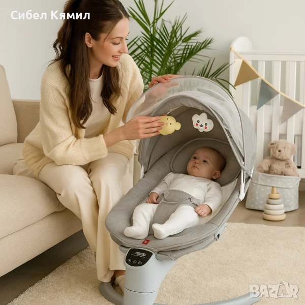 Бебешки шезлонг Zizito, Aspen, Вибриращ, снимка 1