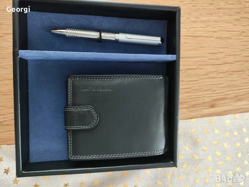 Комплект портфейл + химикалка НОВ, снимка 1