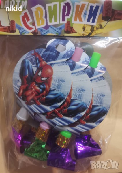 Спайдърмен Spiderman Свирка свирки за детско парти рожден ден, снимка 1