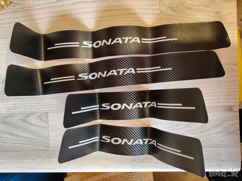 Стикери за прагове на Hyundai Sonata , снимка 1