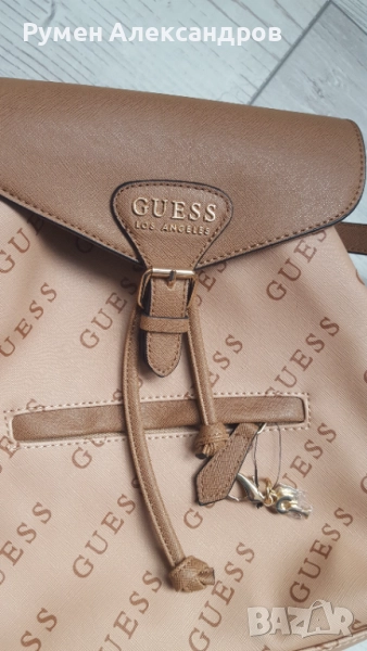 Нова дамска кожена раница GUESS LUELLA G LOGO, снимка 1