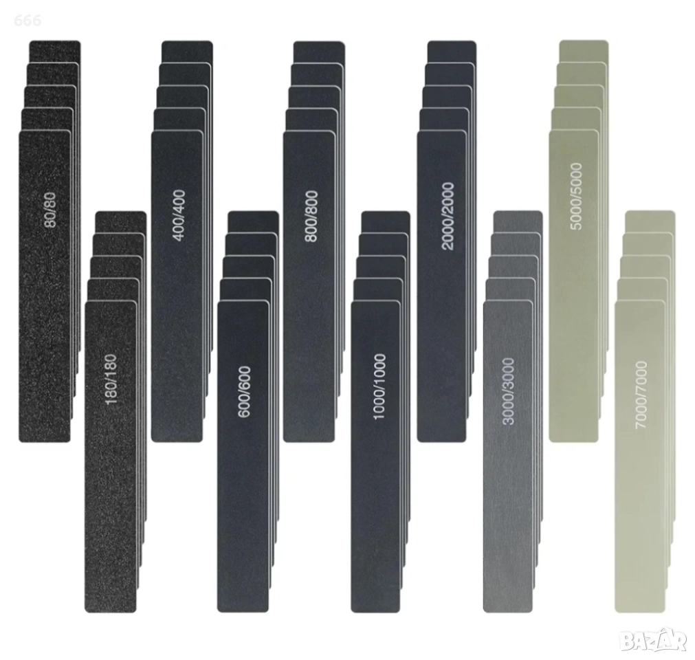  40 бр Комплект за шлайфане Двустранни зърна за шлайфане на пластмаса Акрилни материали и други , снимка 1