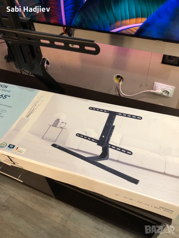 HAMA ТВ стойка 32-65 инча използвана, снимка 1
