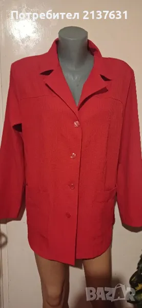 ДАМСКО ЧЕРВЕНО САКО   CANDA  - Размер  XL , снимка 1