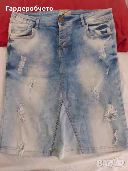 Дънкова пола peppe jeans, снимка 1