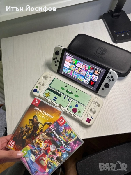 Nintendo Switch Oled с игри sd card, снимка 1