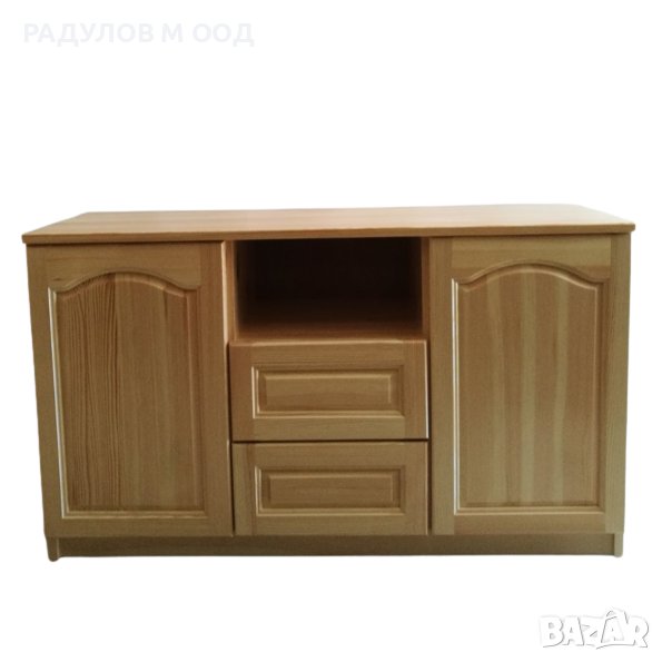 Наличен или поръчка - ТВ шкаф масив чам с 2 врати и 2 чекмеджета , снимка 1