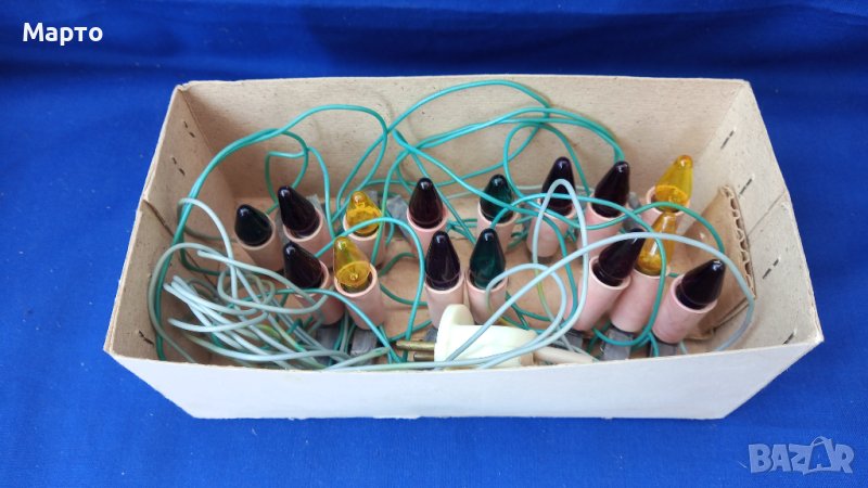 Новогодишни руски елхови лампички, герлянда 10.08.1977 г, снимка 1