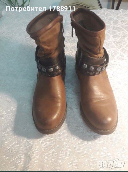 Дамски боти телешки бокс, снимка 1