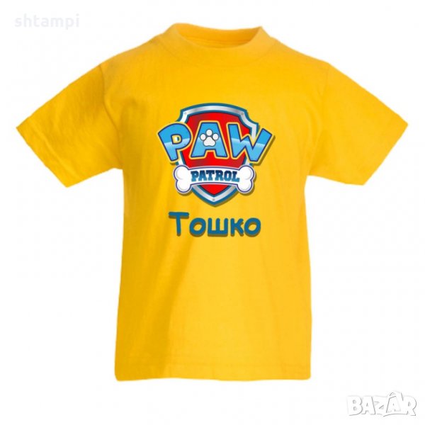 Детска тениска Пес Патрул Paw Patrol + име, снимка 1