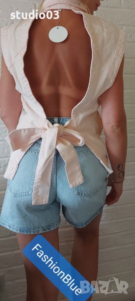 Деним елек с гол гръб EN CREME , снимка 1