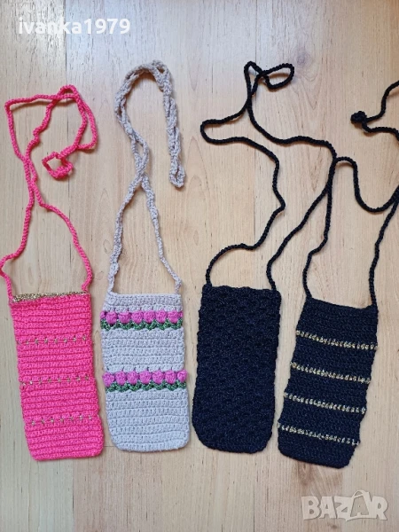 Плетени чантички за телефон , снимка 1