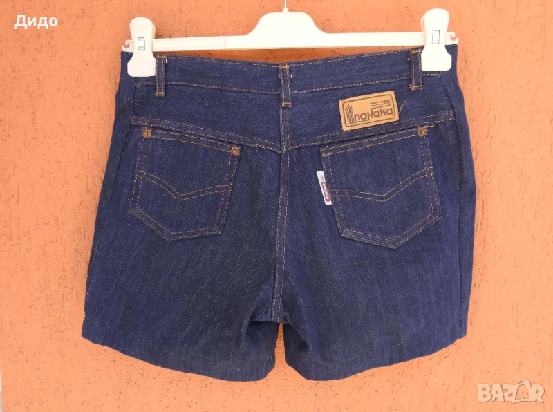 Соц. дамски дънкови къси панталони ПАНАКА деним Размер 28" , снимка 1